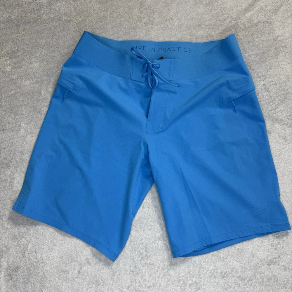 Lululemon Men's Current State Board Shorts 32 Blue Swim Surf Stretch 10